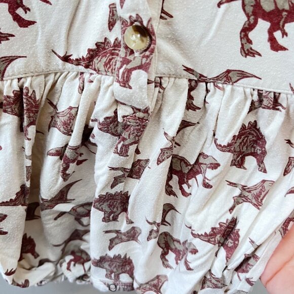 Kate Quinn Organic Dino Print Rompe - Size 12-18m - Picture 2 of 4